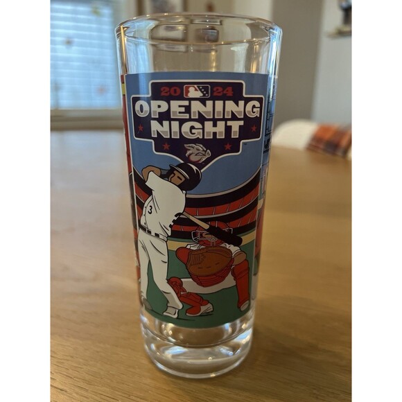 Lehigh Valley Ironpigs 2024 Opening Night Glass Weston Wilson Phillies MLB - Picture 2 of 5